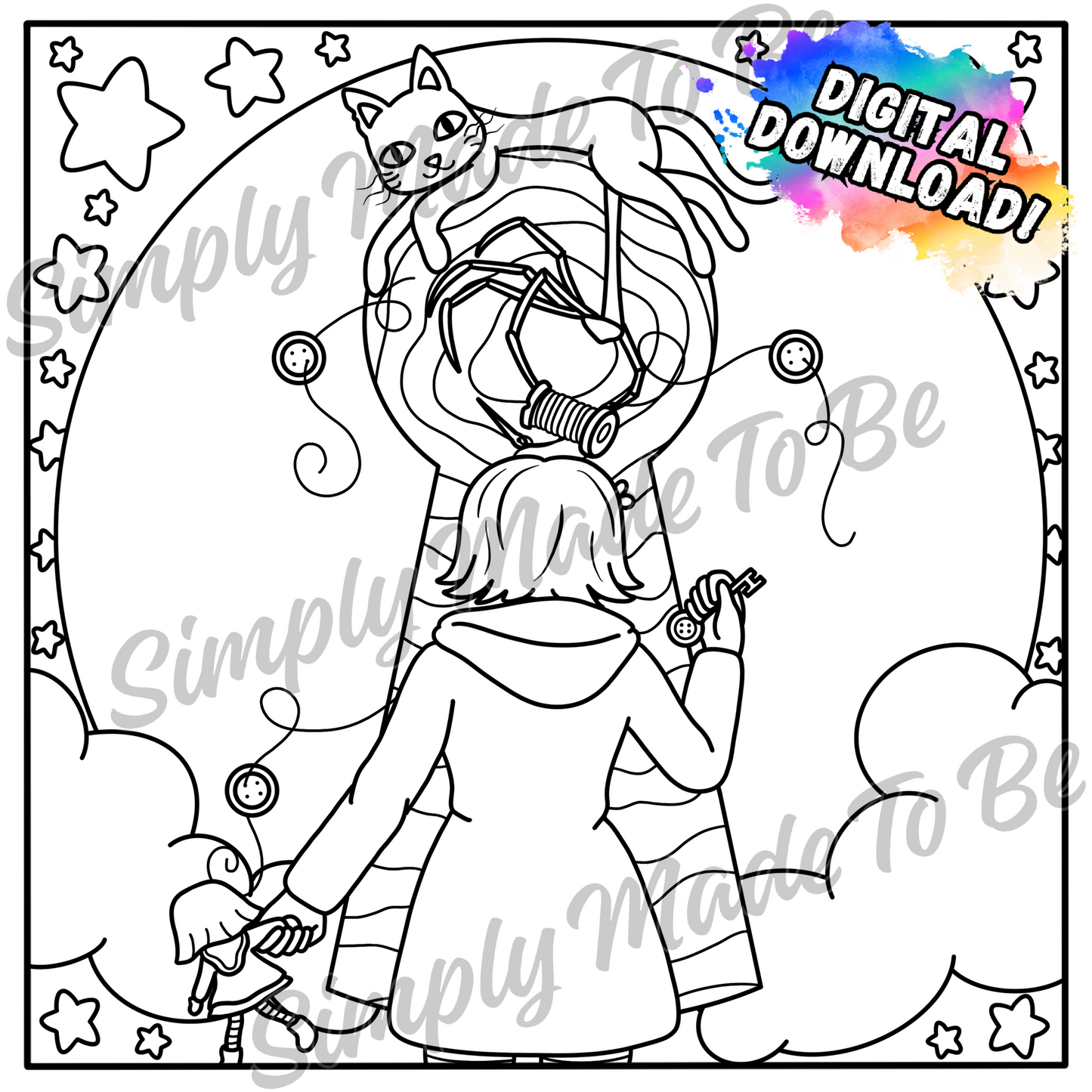 Buttons For Eyes(Human Version) - Digital Download