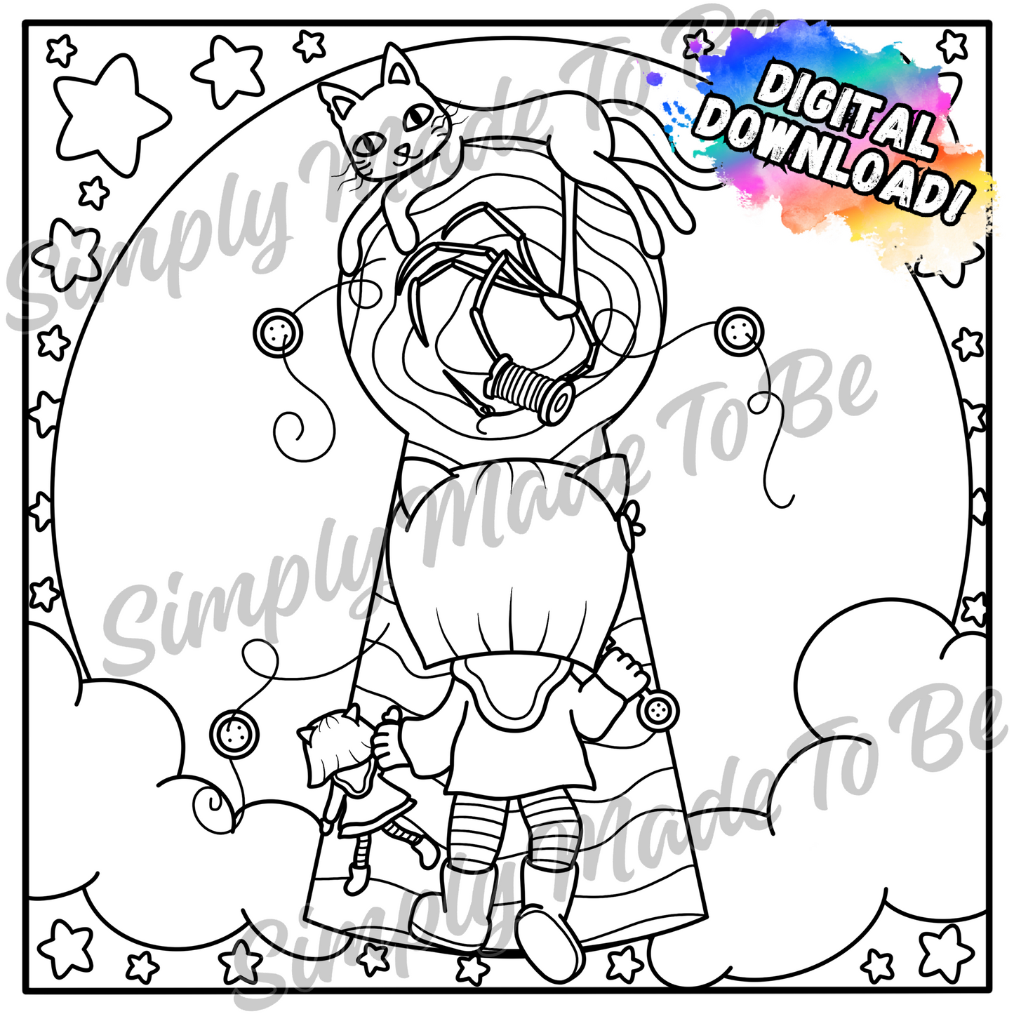 Buttons For Eyes(Cozy Animal Version) - Digital Download