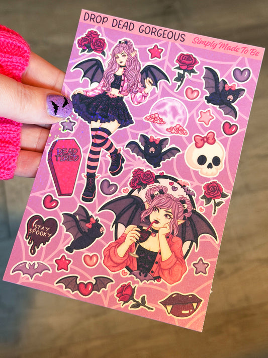 Drop Dead Gorgeous Sticker Sheet