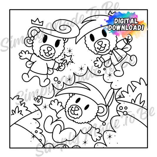 Fuzzy Odd Parents Coloring Page - Digital Download