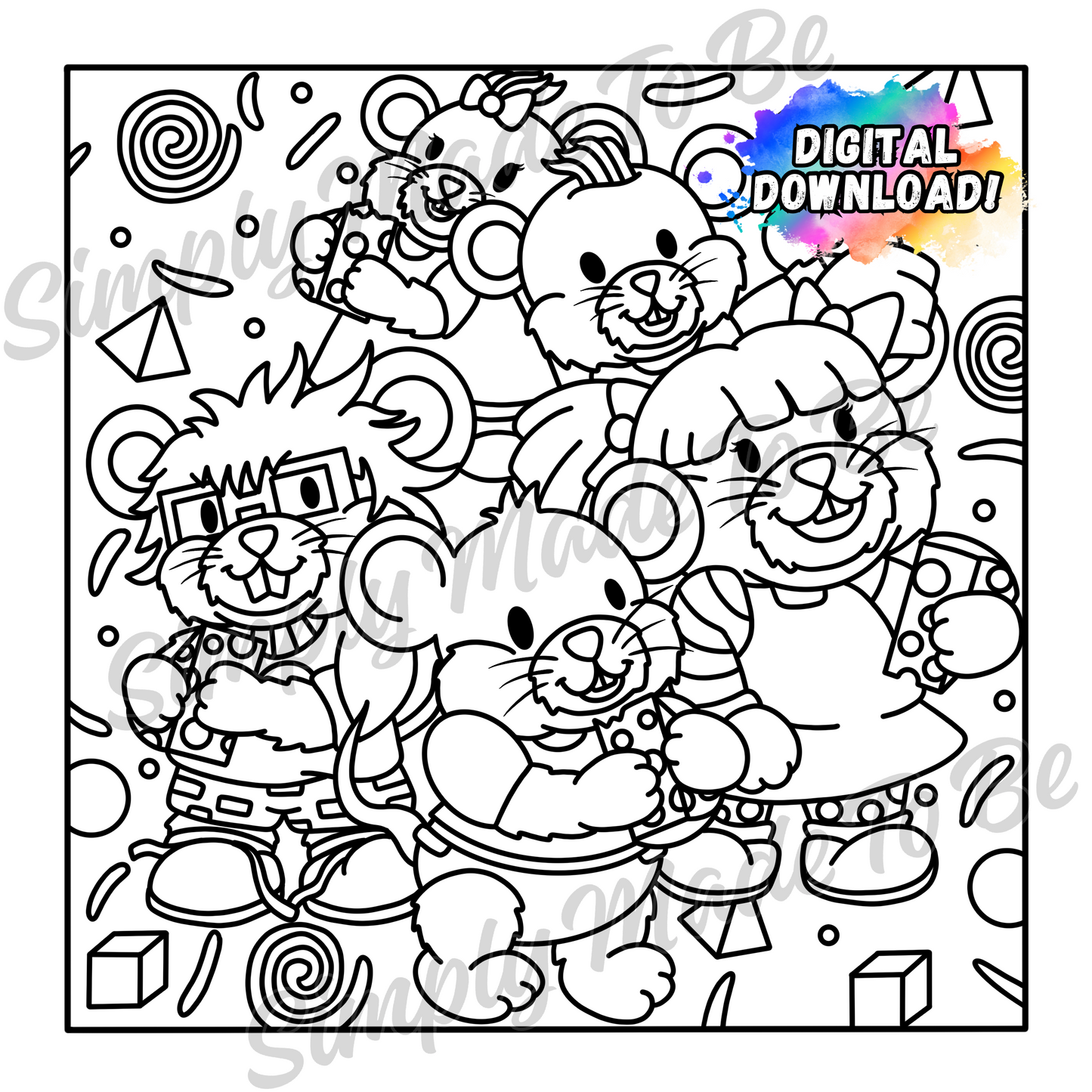 ALL 23 Cozy Nostalgia Coloring Pages - Digital Download
