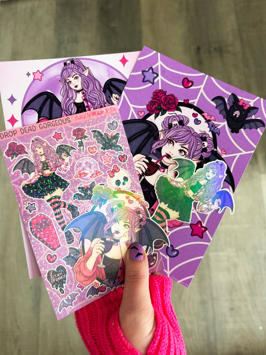 Drop Dead Gorgeous Sticker & Prints Pack